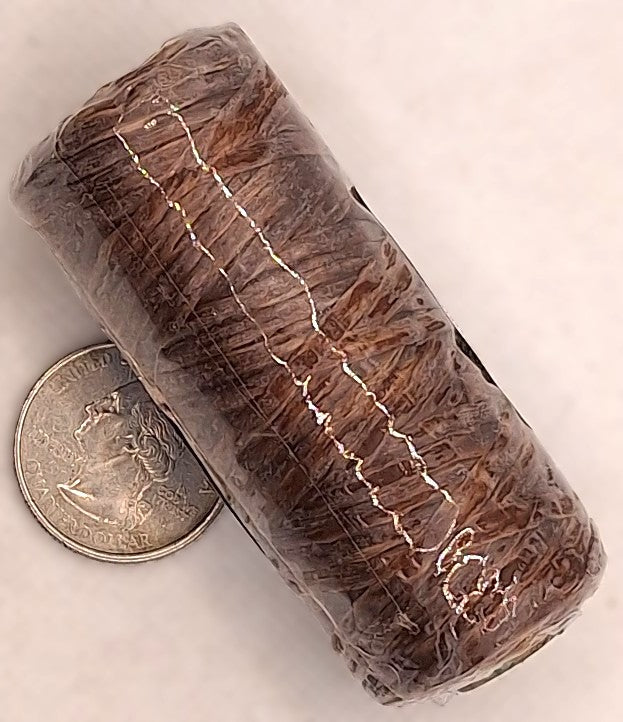Medium Brown Artificial Sinew Waxed Polyester Cord 1oz 34yd