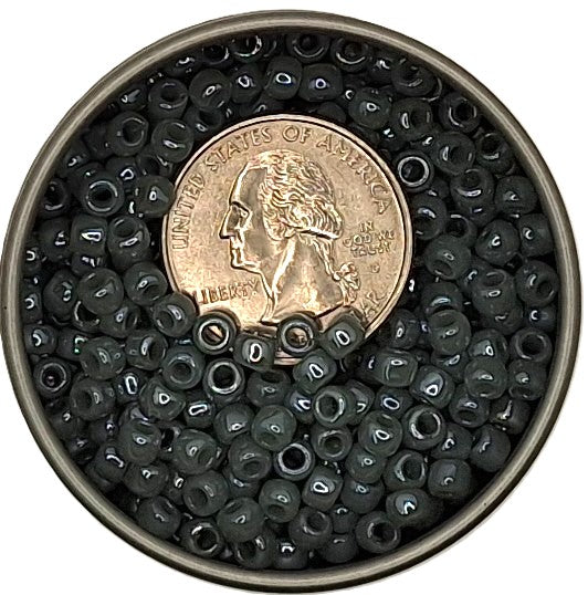 6/0 Smoke Gray Ceylon Toho Round Seed Beads 25g