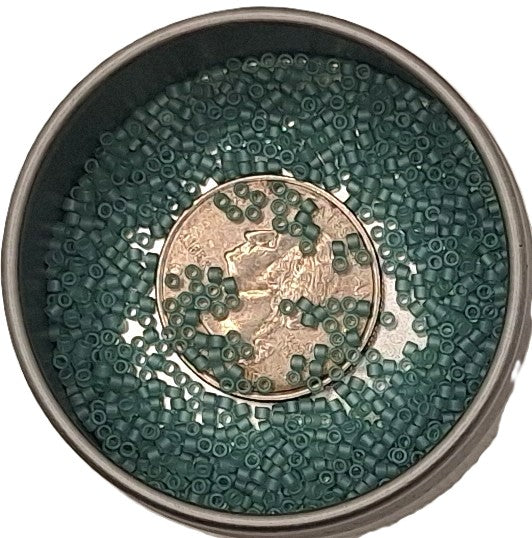 DB385 Aqua Mist Transparent Matte 11/0 Delica Seed Beads 5g
