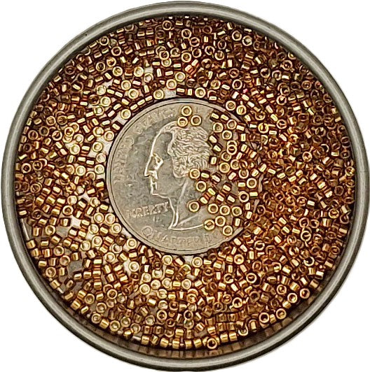 DB410 Metallic Bright Gold Galvanized 11/0 Delica Seed Beads 5g