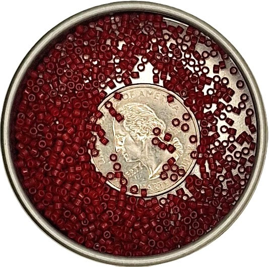 DB654 Brick Red Opaque 11/0 Delica Seed Beads 5g