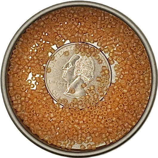 DB852 Light Topaz Matte Transparent 11/0 Delica Seed Beads 5g