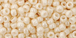 3/0 Light Ivory Ceylon Toho Round Seed Beads 25g