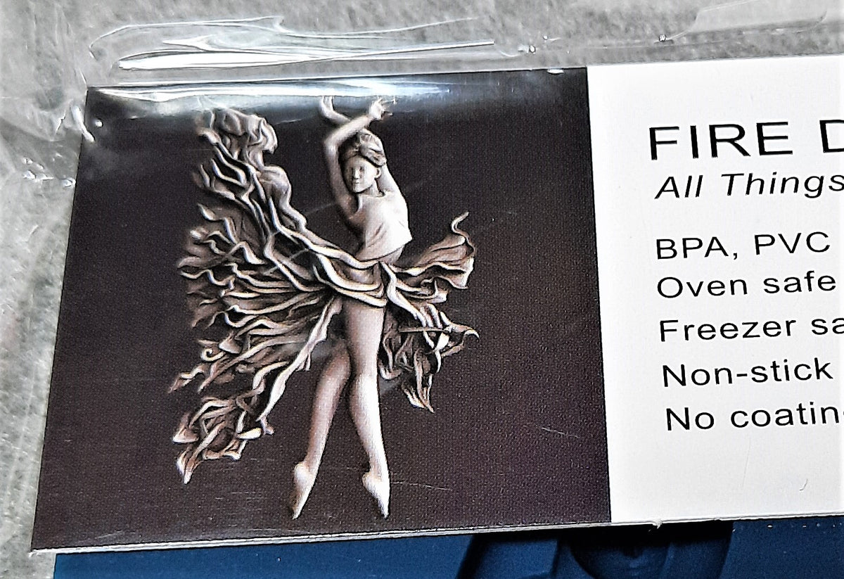 Fire Dancer Fantasy Ballerina Food Safe Mold by Zuri Designs