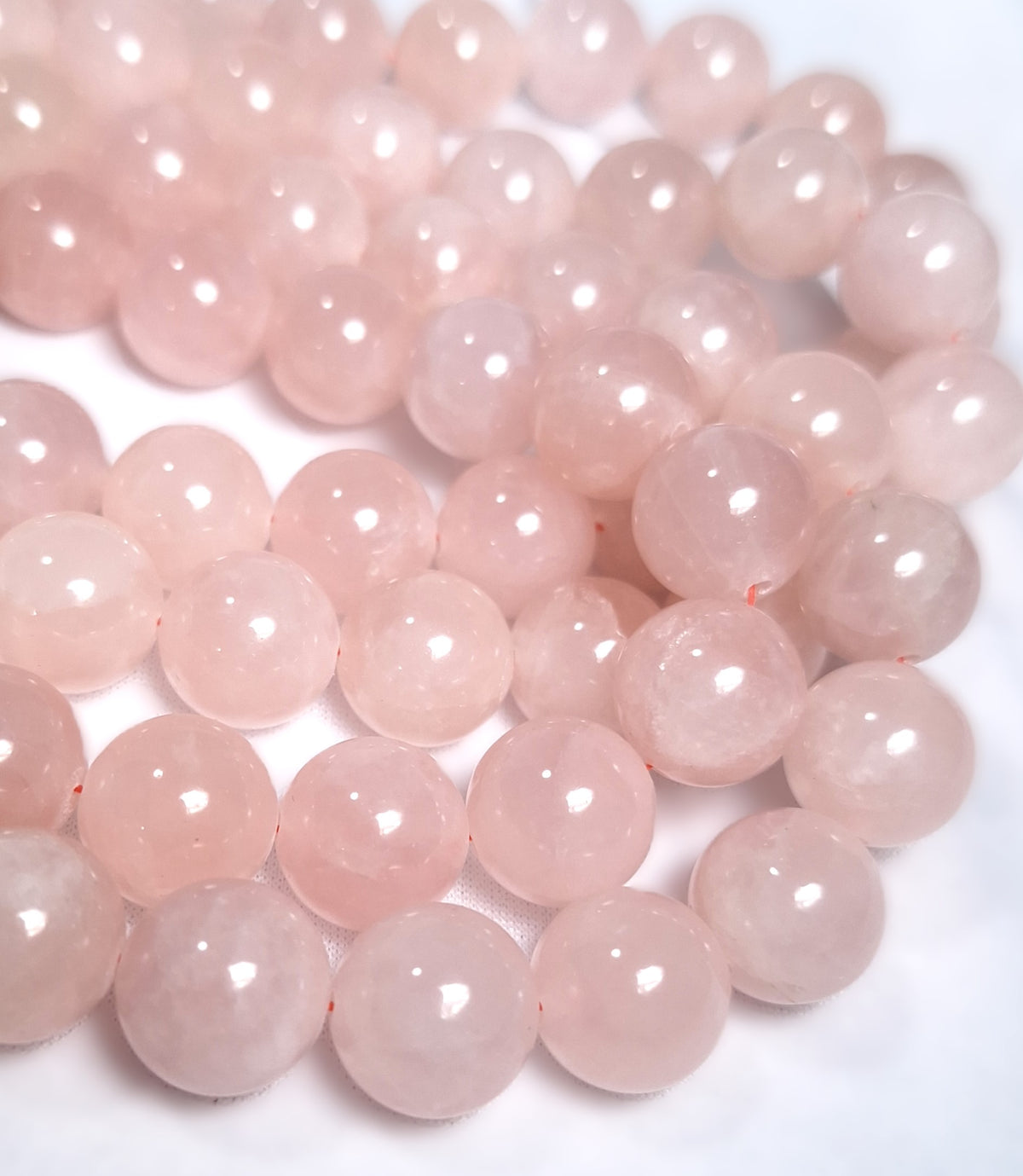 12mm Rose Quartz Round Gemstone Beads 16-Inch Strand