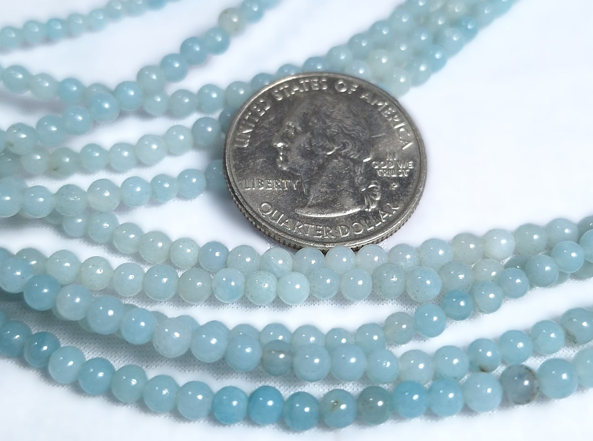 3mm Amazonite Round Gemstone Beads 16-Inch Strand
