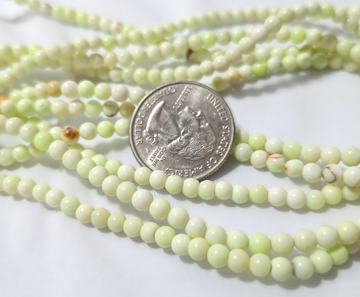 4mm Chrysoprase Round Gemstone Beads 16-Inch Strand