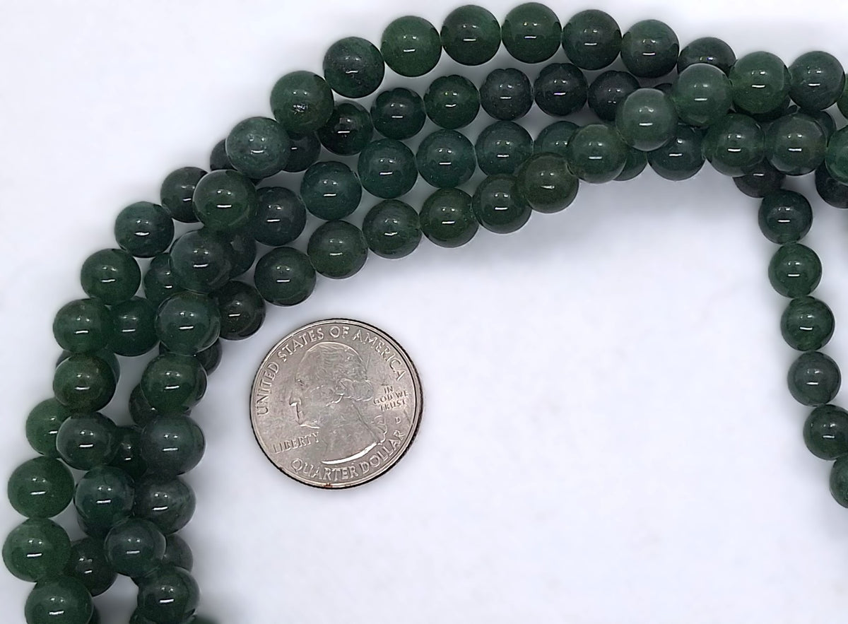 8mm Green Aventurine Round Gemstone Beads 16-Inch Strand