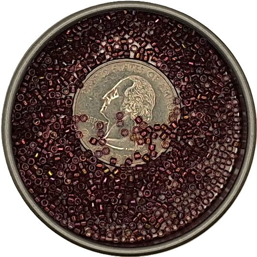 DB103 Red Transparent Gold Luster AB 11/0 Delica Seed Beads 5g