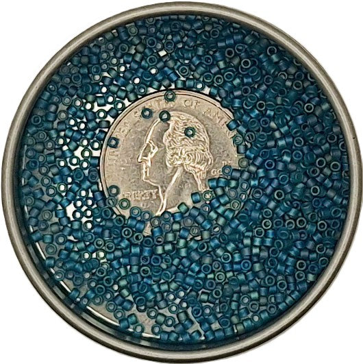 DB1283 Teal Matte AB Rainbow 11/0 Delica Seed Beads 5g