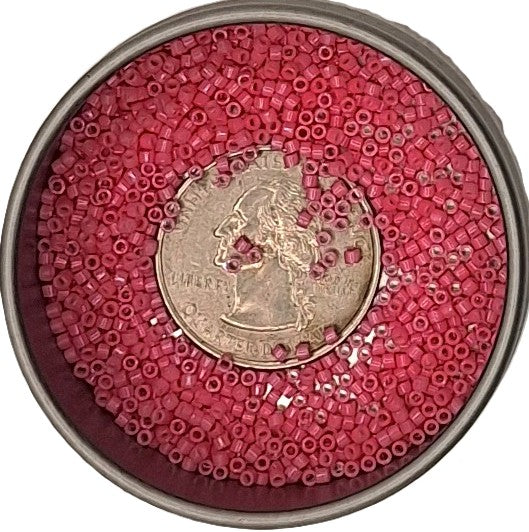 DB1371 Bright Rose Pink Dyed Opaque 11/0 Delica Seed Beads 5g