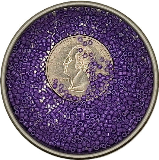 DB1379 Opaque Vivid Purple 11/0 Delica Seed Beads 5g