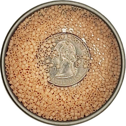 DB1492 Peaches and Cream Glazed Opaque White 11/0 Delica Seed Beads 5g