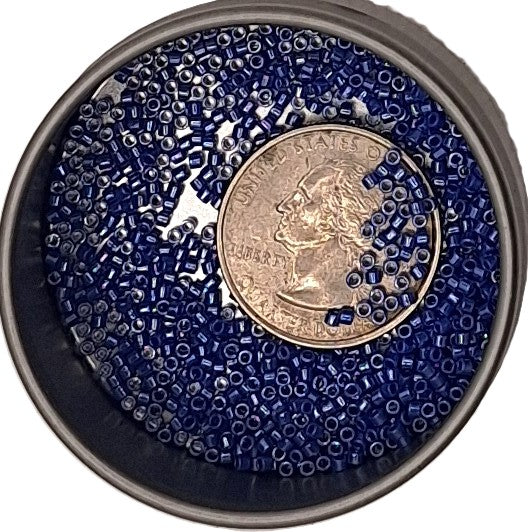 DB1569 Star Spangle Blue Opaque Luster 11/0 Delica Seed Beads 5g