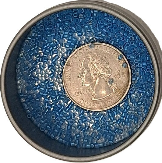 DB1761 Sparkle Sky Blue Lined AB 11/0 Delica Seed Beads 5g