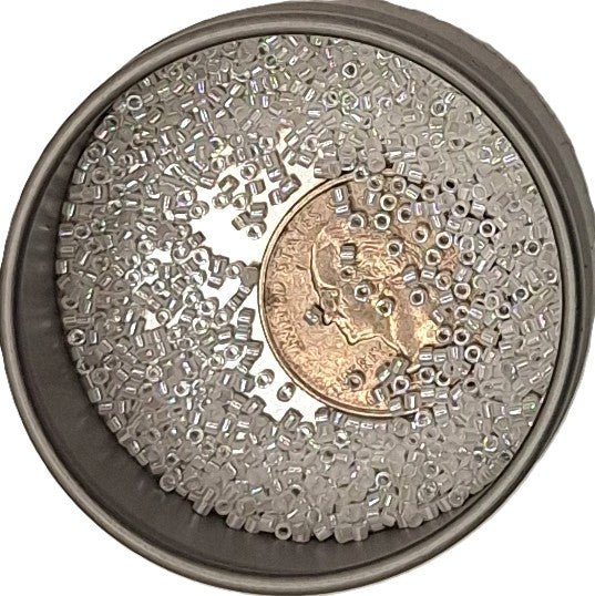 DB201 White Opaque Luster 11/0 Delica Seed Beads 5g