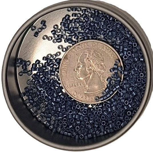 DB267 Dark Lapiz Blue Glazed Opaque Luster 11/0 Delica Seed Beads 5g