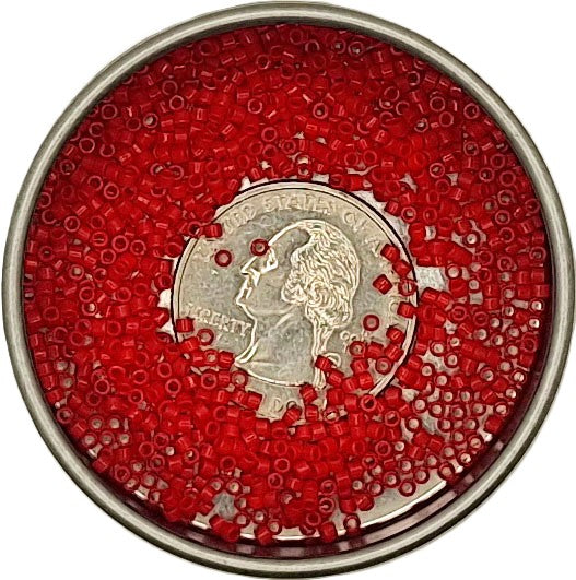 DB723 Red Opaque 11/0 Delica Seed Beads 5g
