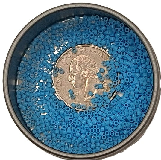 DB725 Light Blue Turquoise Opaque 11/0 Delica Seed Beads 5g