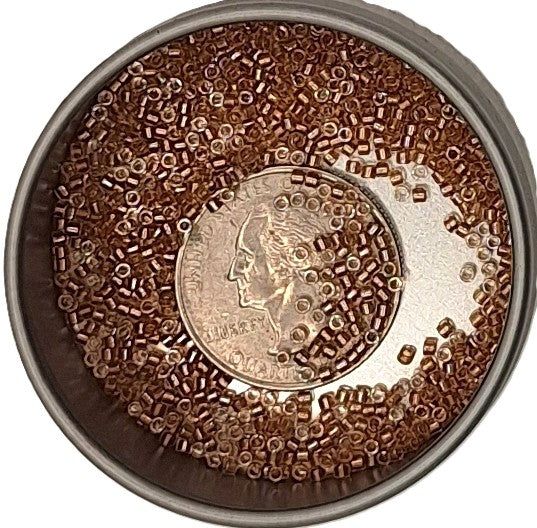 DB901 Sparkle Honey Beige-Lined Crystal Clear 11/0 Delica Seed Beads 5g