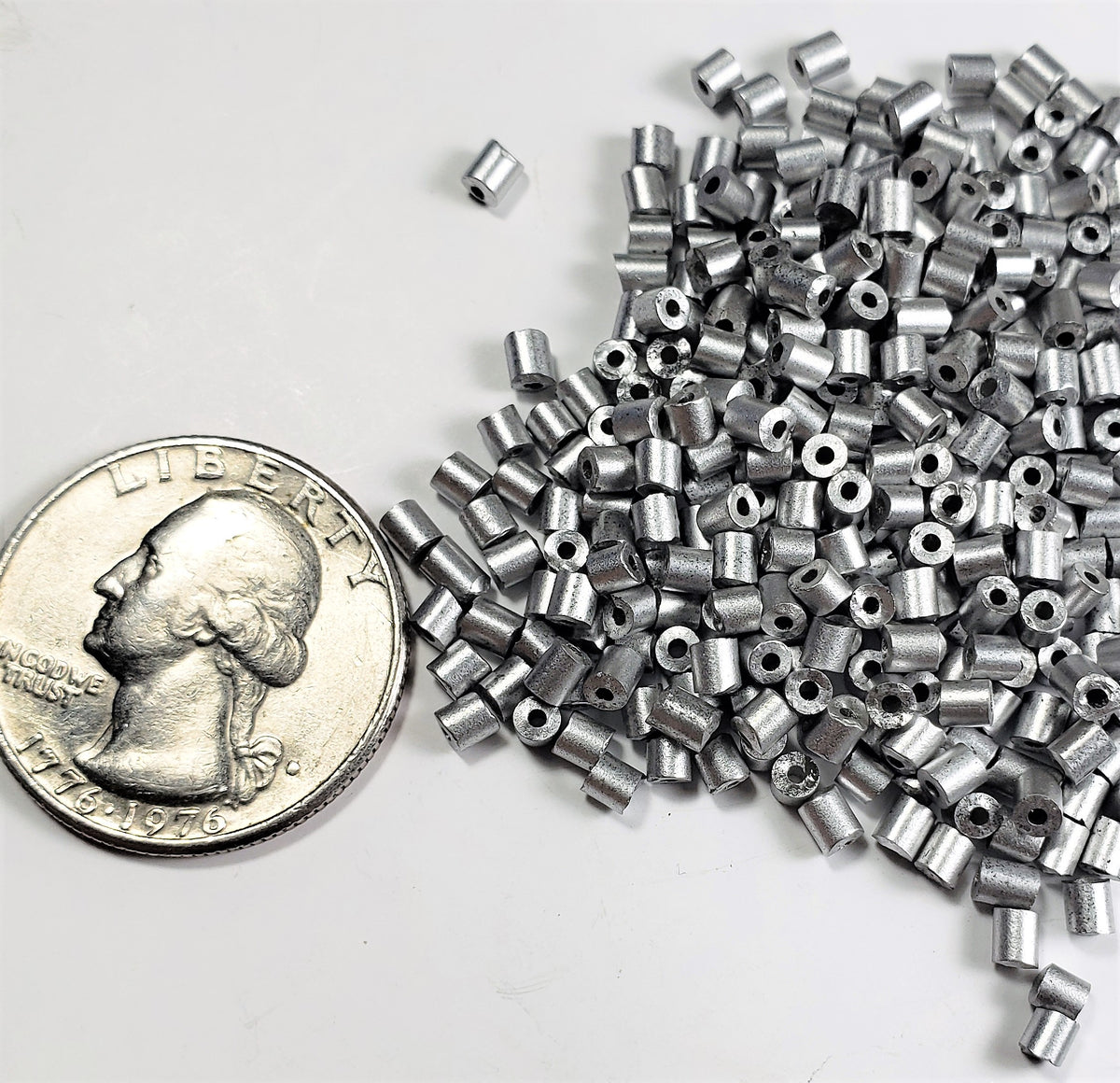 Silver Czech Glass Size 1 Bugle Beads 25g