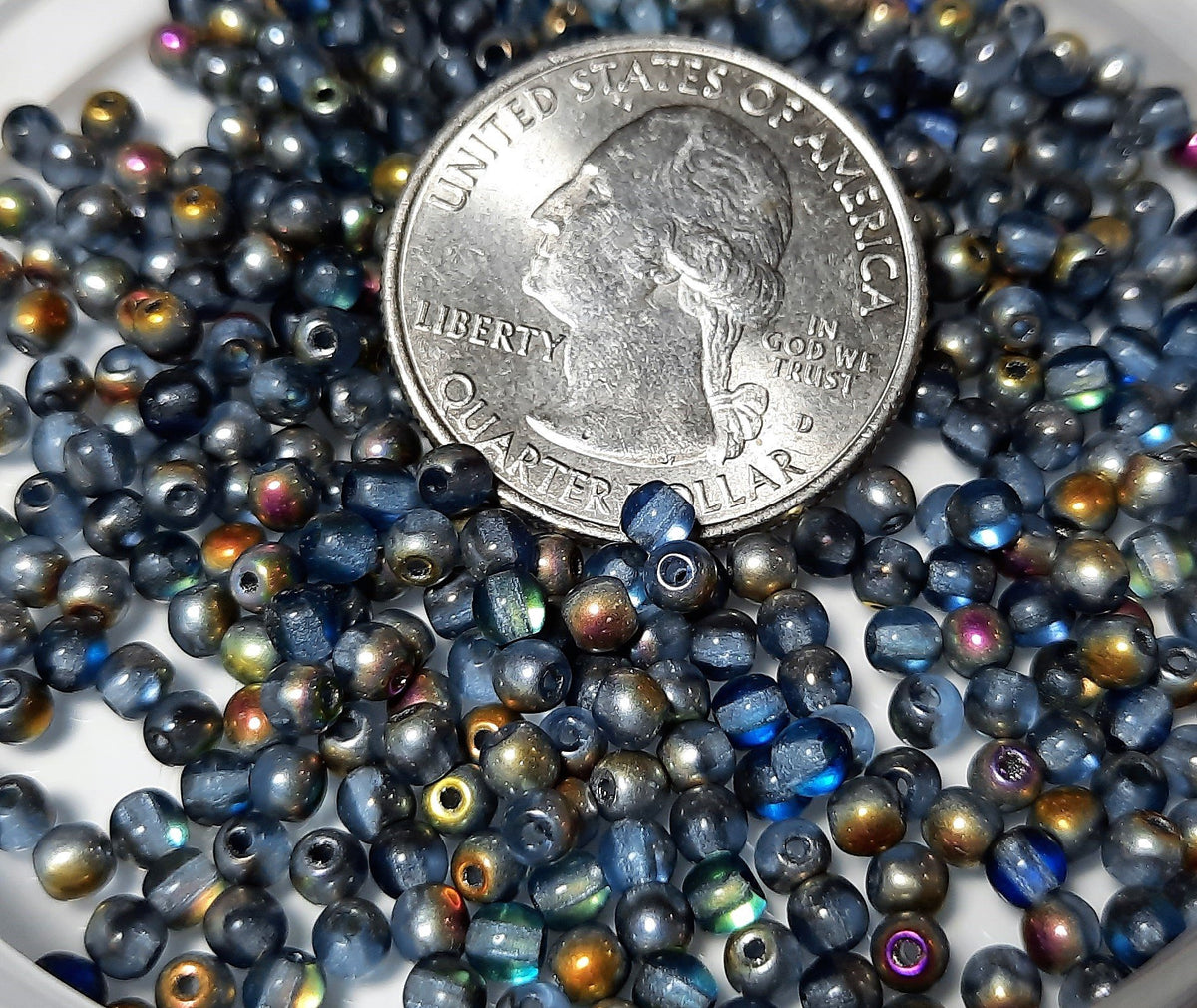 3mm Heliotrope Smooth Round Czech Glass Druk Beads 200ct