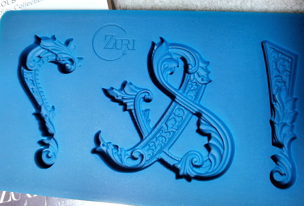 Decorative Symbol Mold Question Mark Exclamation Ampersand Food Safe by Zuri Designs